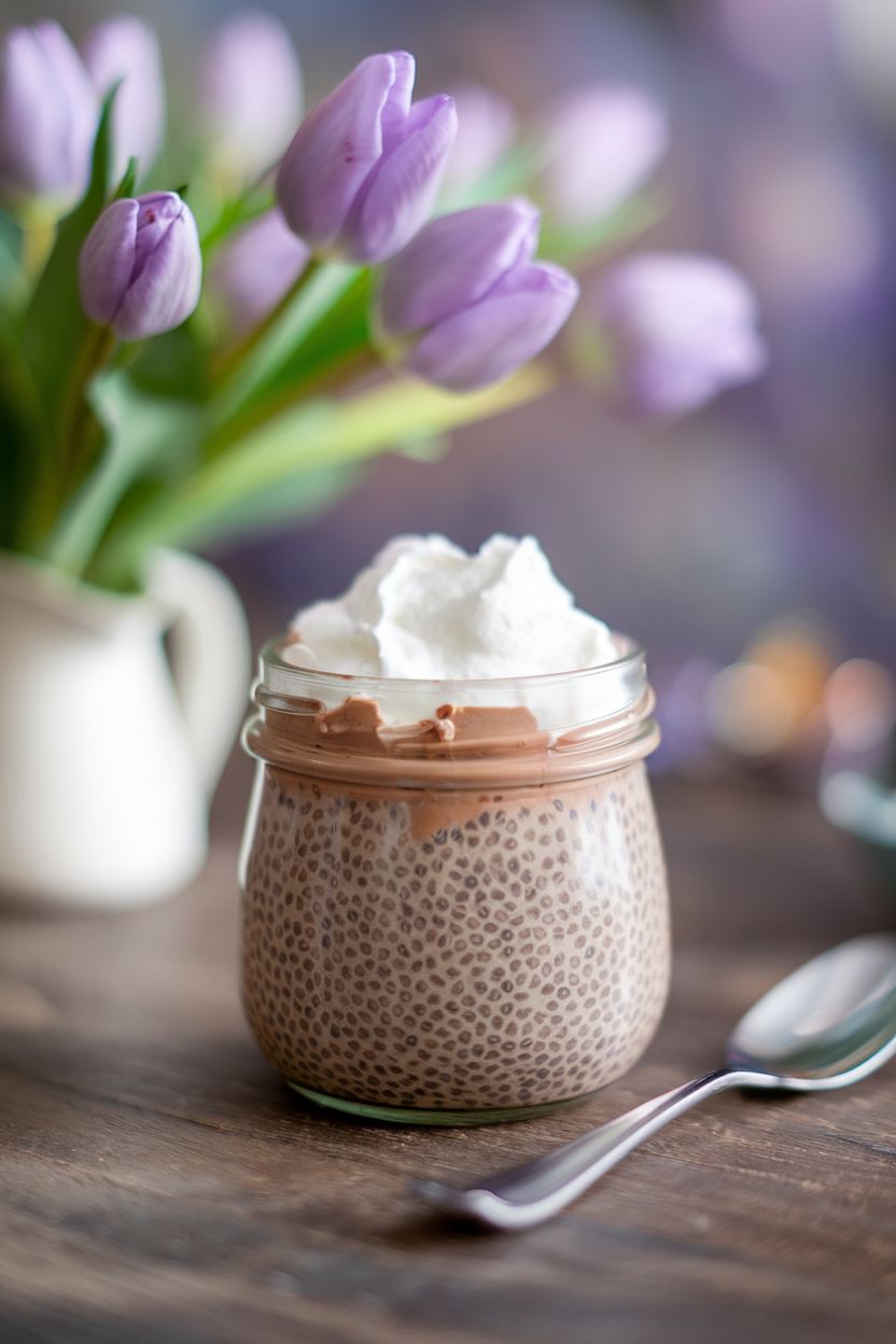 Chocolate Peanut Butter Chia Seed&nbsp;Pudding